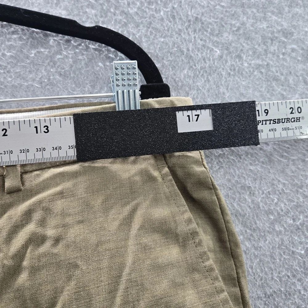 Sartorelli Men Pants 35 Tan Dress Pants ROMEO Luxury Serge Wool Italy READ